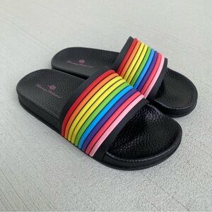 Tommy Bahama Kids Rainbow Slides Sandals Size 13 EUC